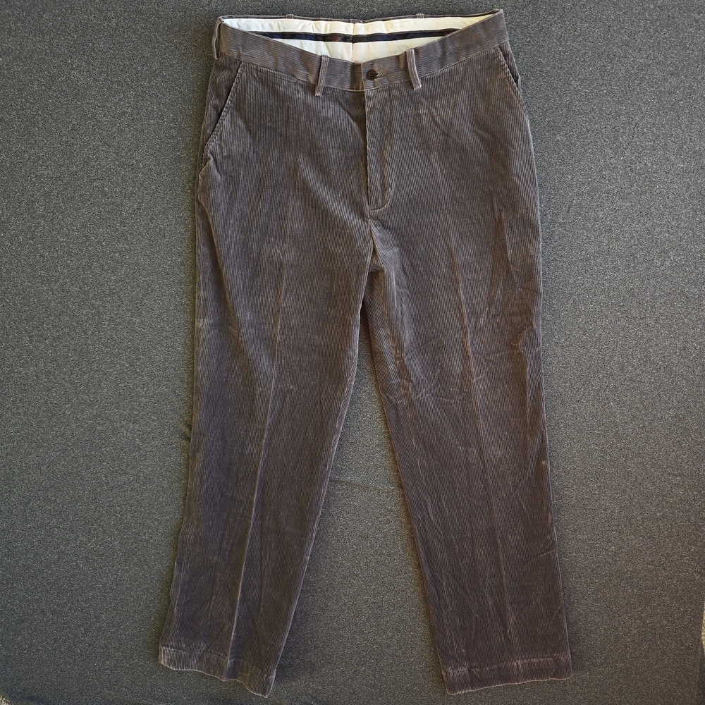 Vintage Polo Golf Ralph Lauren Corduroy Pants Mens 34X32 Grey Comfort Stretch